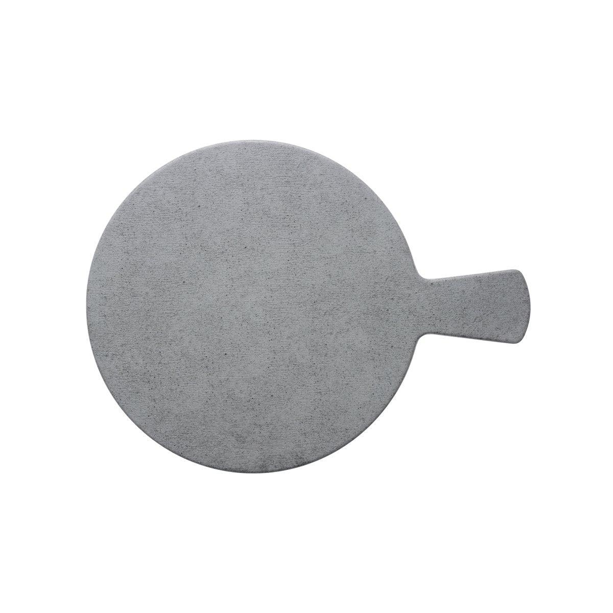 Chef Inox Slate Light Grey Round Platter with Handle 280mm - Kitchenly