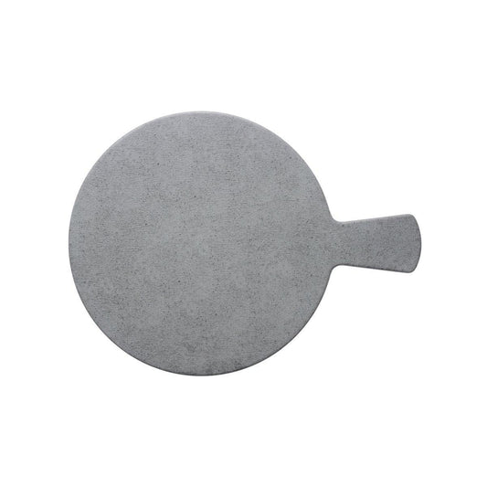 Chef Inox Slate Light Grey Round Platter with Handle 280mm - Kitchenly