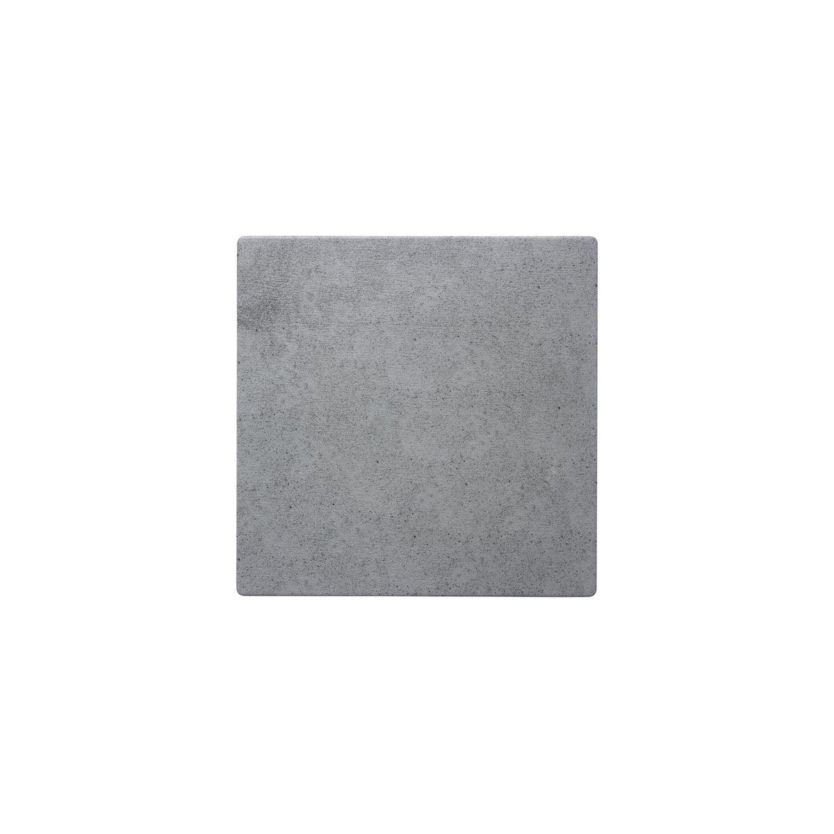 Chef Inox Slate Light Grey Square Platter 255x255mm - Kitchenly
