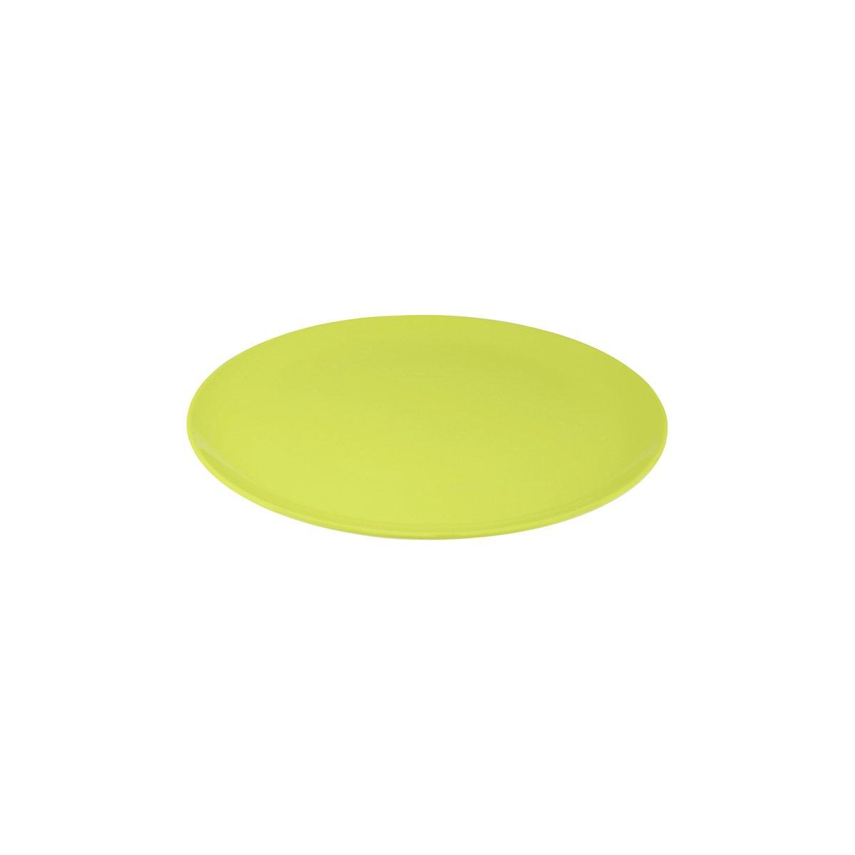 JAB Melamine Sorbet Apple Round Plate Coupe 254mm (Box of 6) - Kitchenly