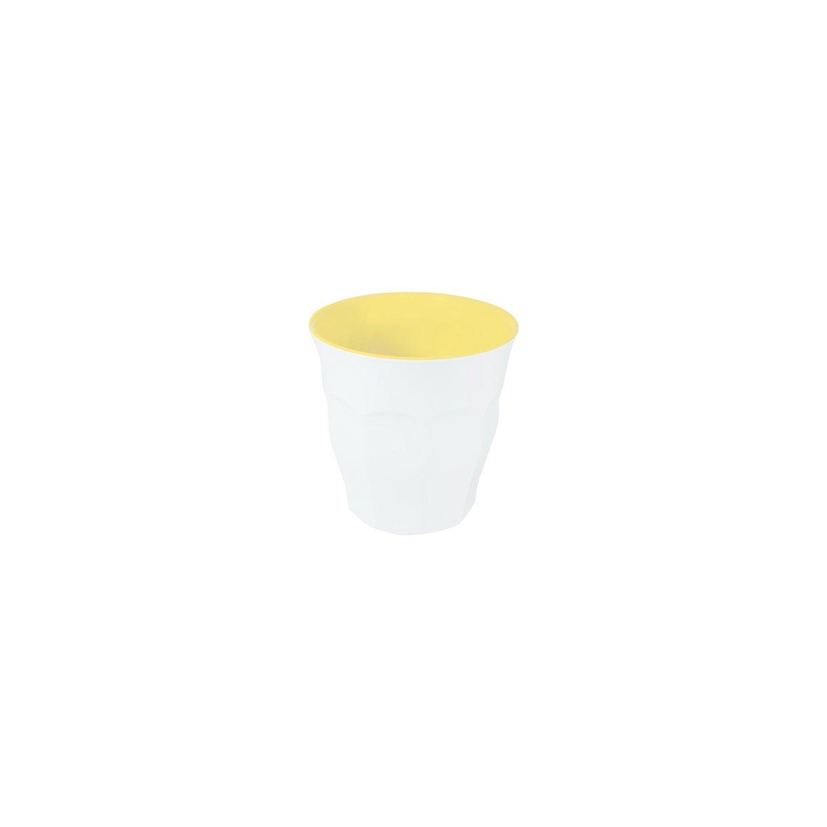 JAB Melamine Sorbet Coloured Interior / White Exterior Tumbler 200ml (Box of 12) - Kitchenly