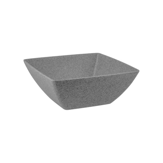 JAB Melamine Concrete Square Serving Bowl 260x260x110mm / 4300ml - Kitchenly