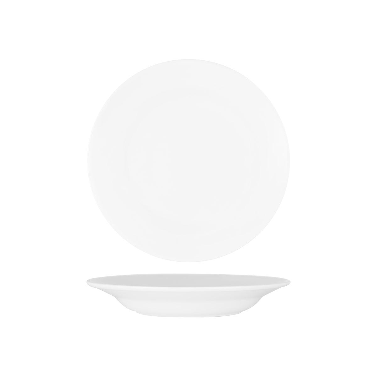 Superware White Pasta Plate Wide Rim 230mm - Kitchenly