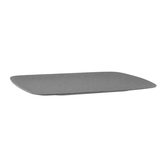 JAB Melamine Concrete Rectangular Coupe Tray 485x355x30mm - Kitchenly
