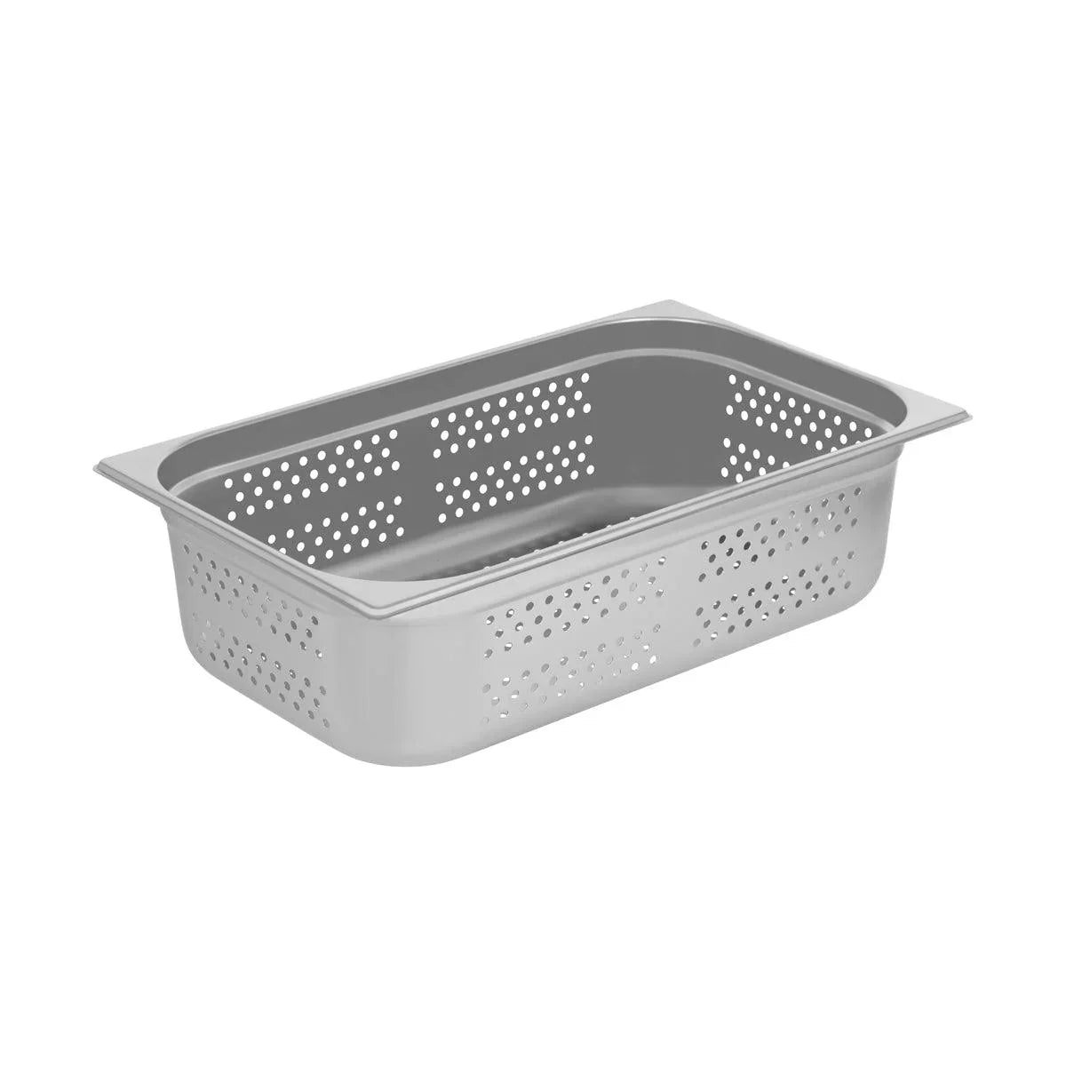 Chef Inox Anti-Jam Steam Pan Perforated 1/1 Size 530x325x150mm / 20.0Lt - Kitchenly