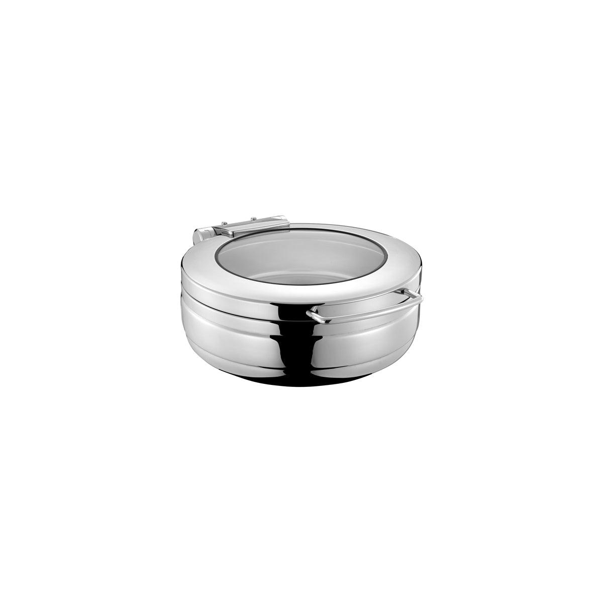 Chef Inox Induction Chafer Small Round with Glass Lid - Kitchenly