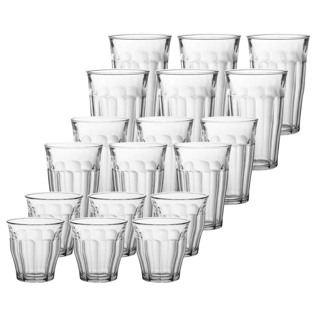 Duralex Picardie Tumbler Clear Set (18/Pack) - Kitchenly