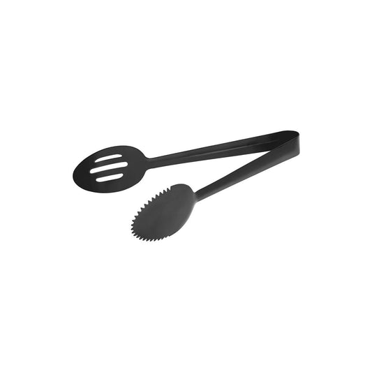 Tablekraft Solid / Slotted Spoon Tong Gunmetal 240mm - Kitchenly