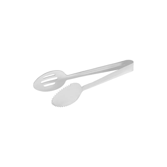 Chef Inox Solid / Slotted Spoon Tong Stainless Steel 240mm