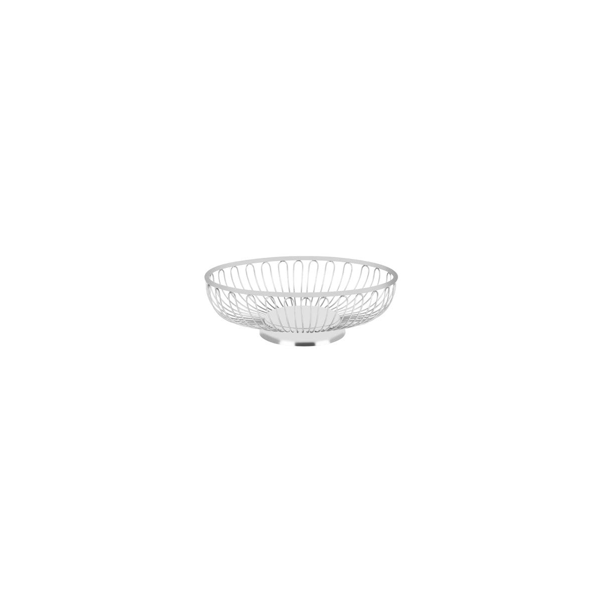 Chef Inox Oval Wire Basket Solid Base Stainless Steel 198x145x60mm - Kitchenly