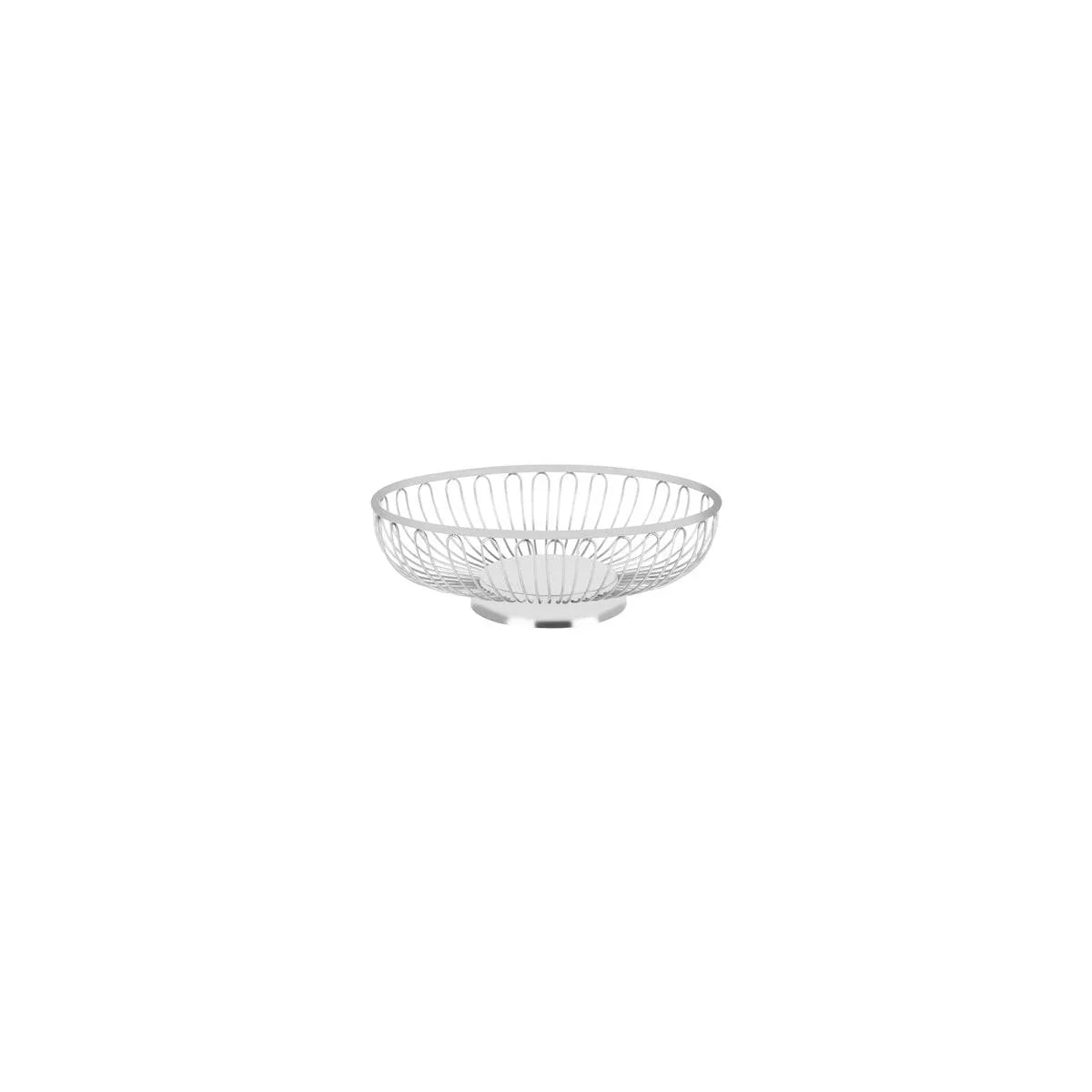 Chef Inox Oval Wire Basket Solid Base Stainless Steel 198x145x60mm - Kitchenly