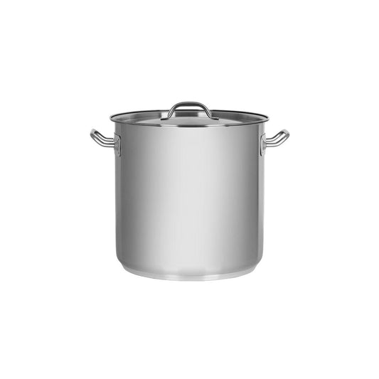 Chef Inox Elite Stockpot with Lid 240x240mm / 10.75Lt - Kitchenly