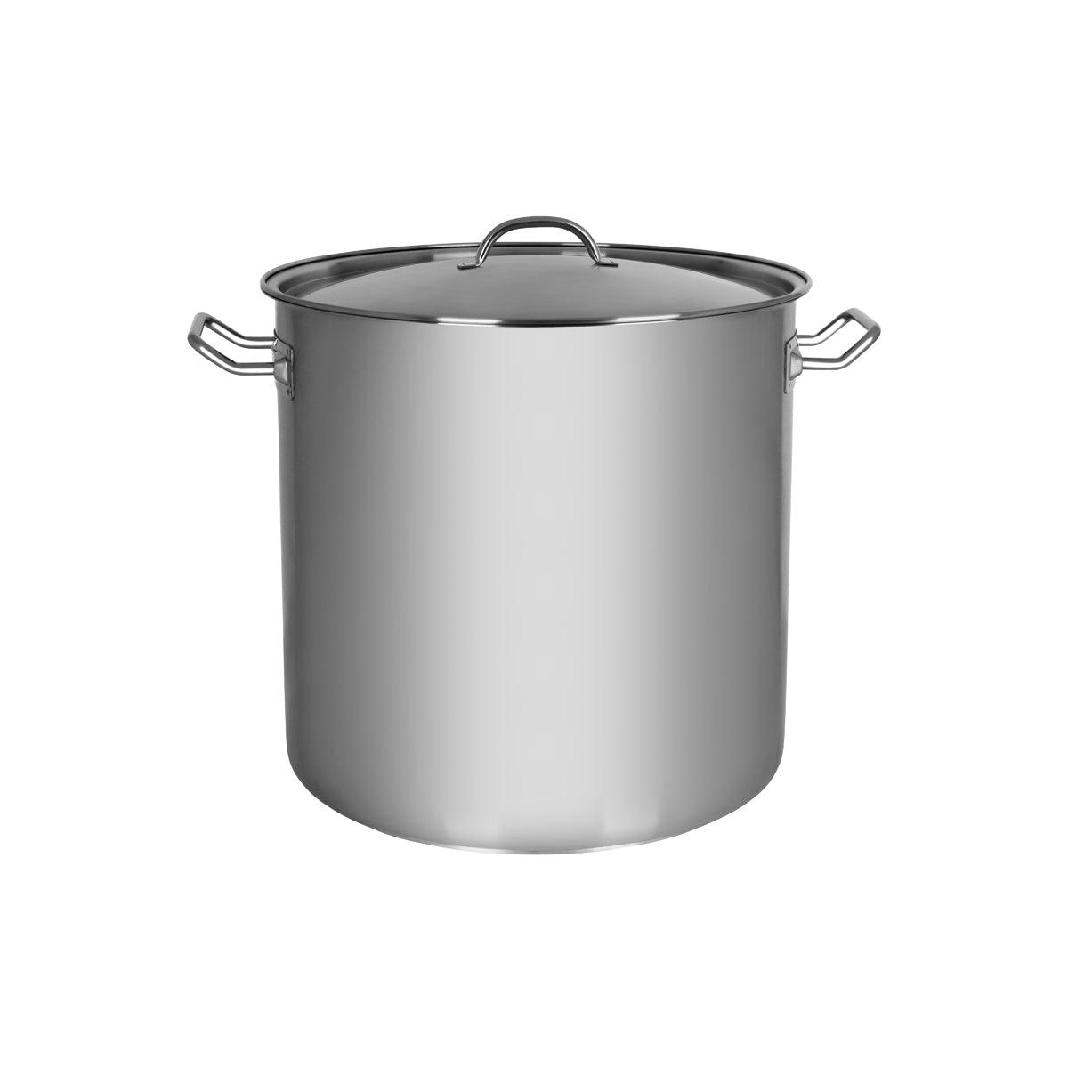 Chef Inox Elite Stockpot with Lid 400x400mm / 50Lt - Kitchenly