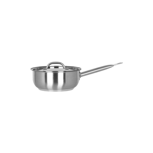 Chef Inox Elite Saute Pan with Lid 200x80mm / 2.5Lt - Kitchenly