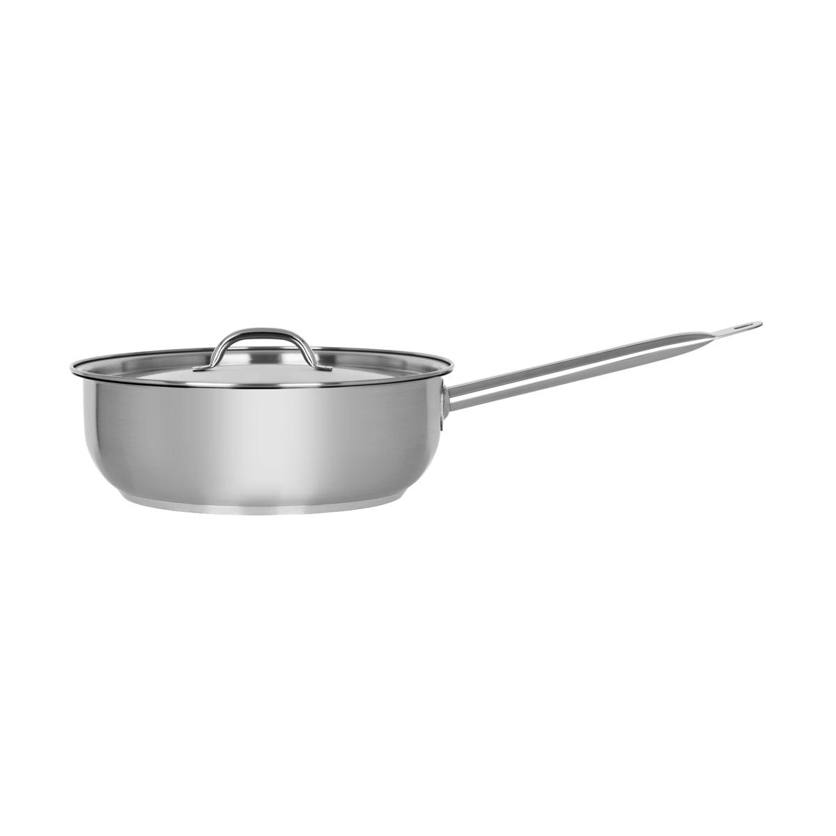 Chef Inox Elite Saute Pan with Lid 280x95mm / 5.5Lt - Kitchenly