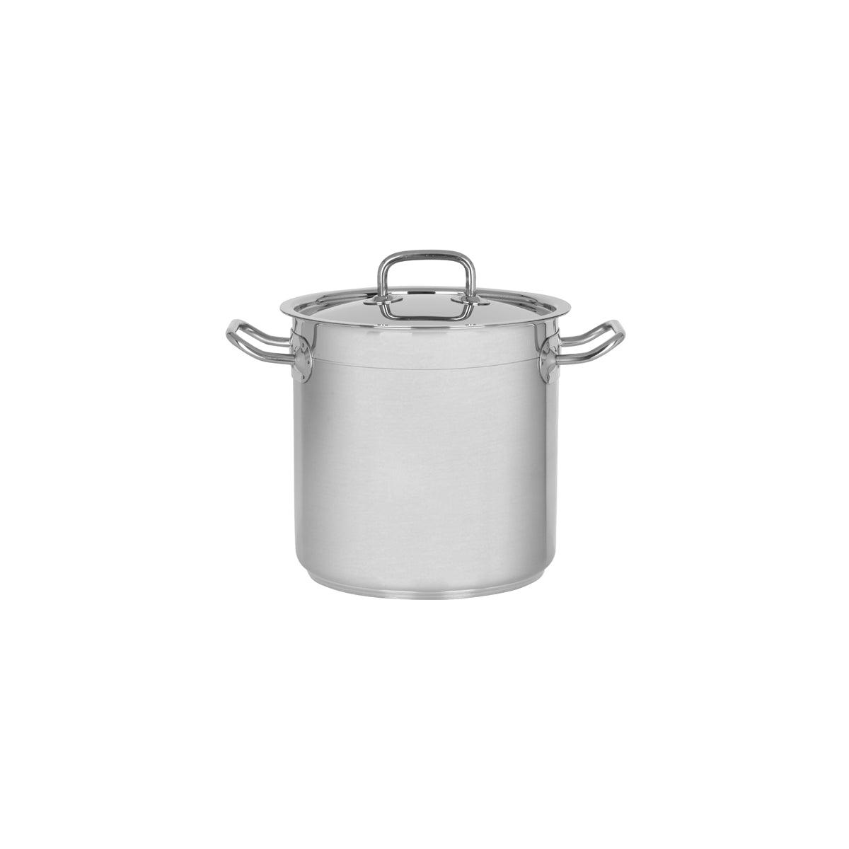 Chef Inox Professional Stockpot with Lid 200x200mm / 6.25Lt - Kitchenly