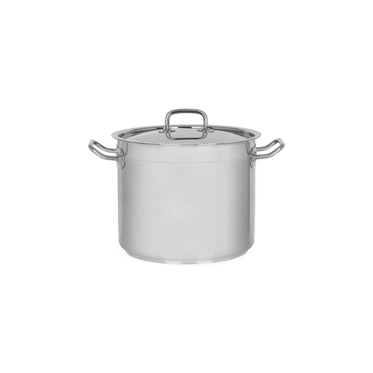 Chef Inox Professional Stockpot with Lid 240x200mm / 9.0Lt - Kitchenly