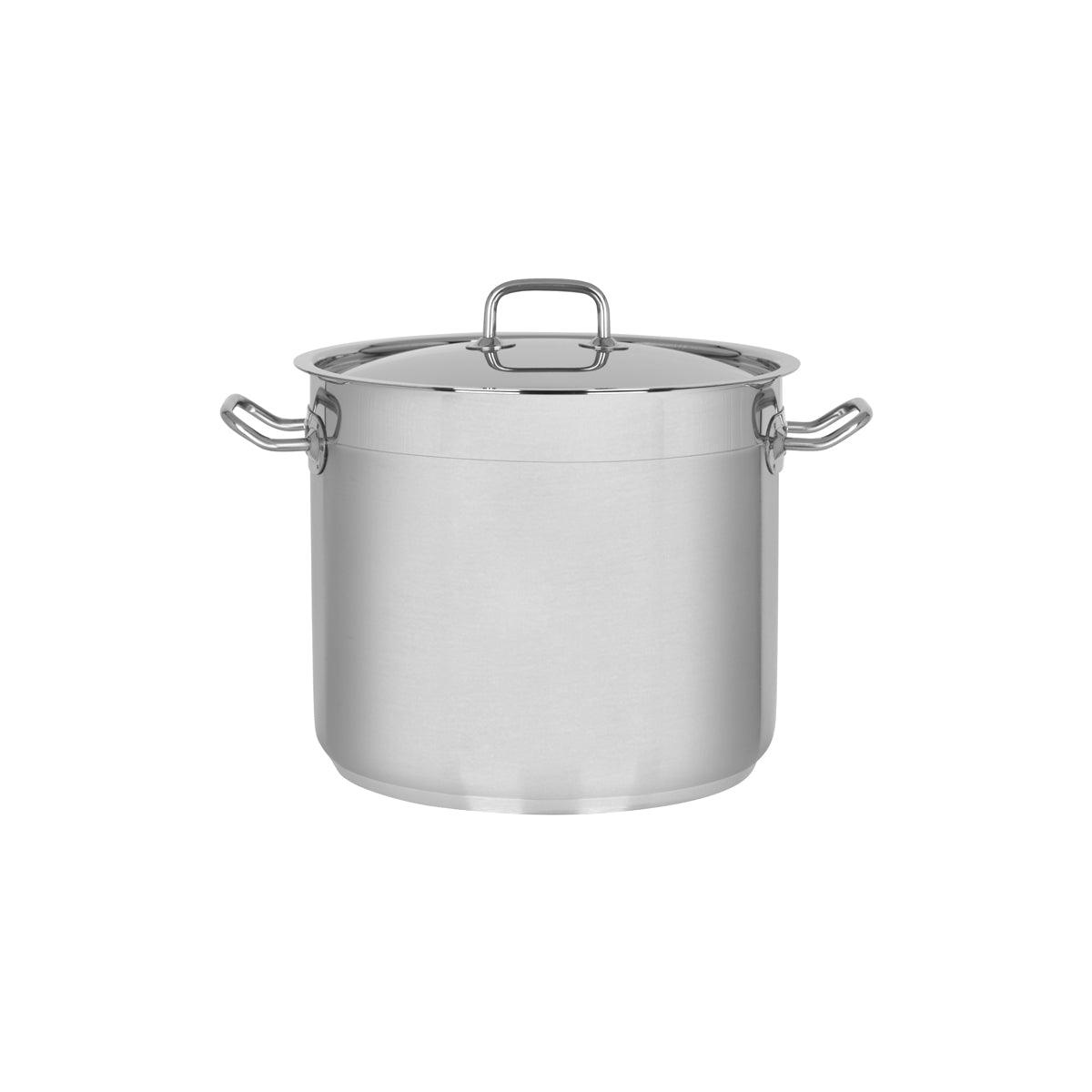 Chef Inox Professional Stockpot with Lid 280x240mm / 14.75Lt - Kitchenly