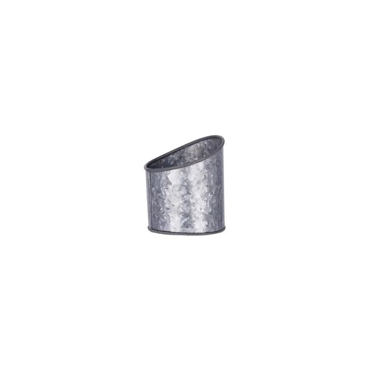 Chef Inox Coney Island Slant Galvanised Pot Plain 105x115mm - Kitchenly