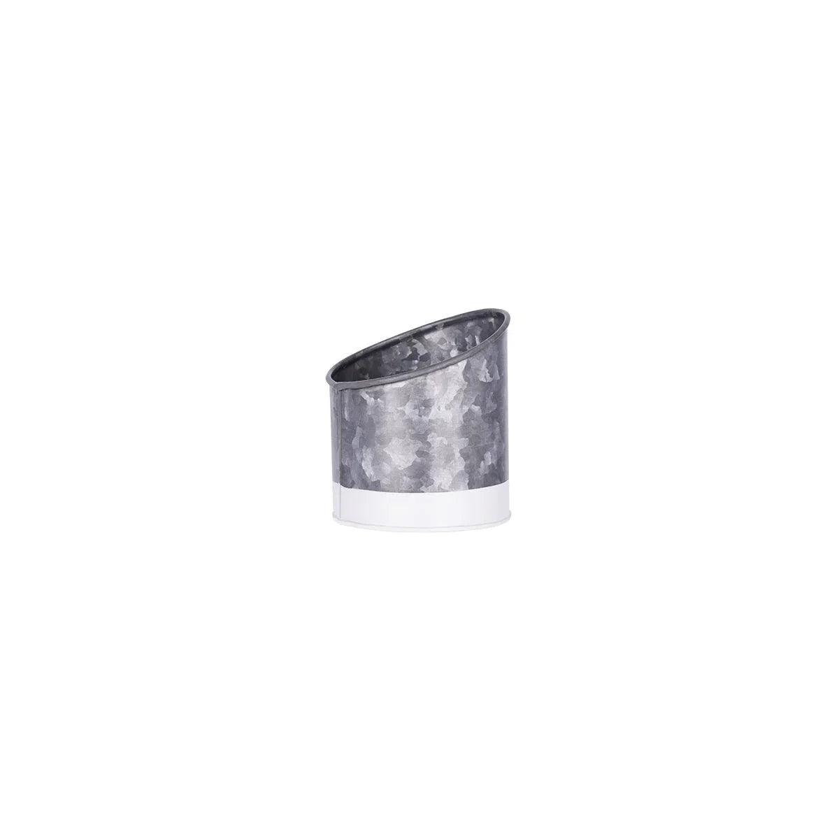 Chef Inox Coney Island Slant Galvanised Pot Plain 105x115mm - Kitchenly