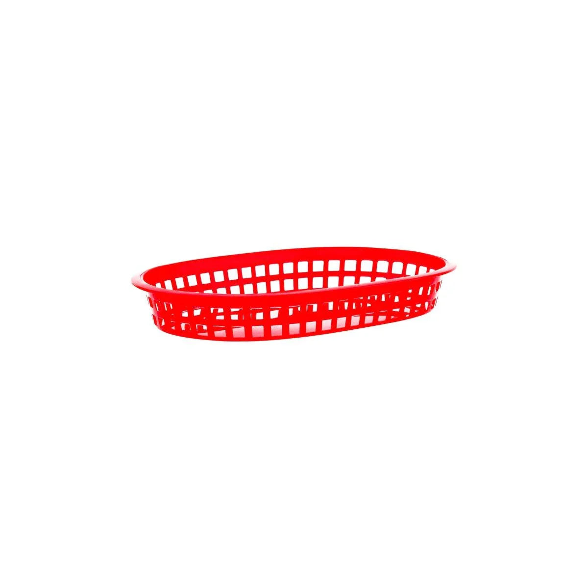 Chef Inox Coney Island Rectangular Serving Basket Plastic Black 270x180x40mm - Kitchenly