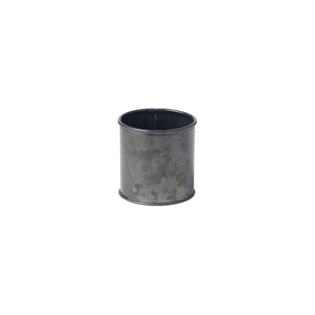 Chef Inox Coney Island Sugar Sachet Black Galvanised Pot 70x70mm - Kitchenly