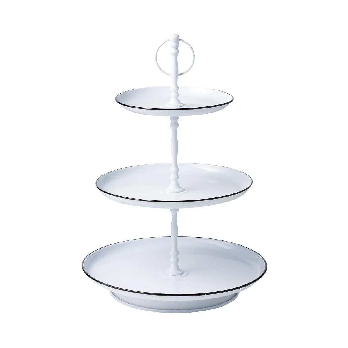 Chef Inox Coney Island Tea Stand 3-Tier Galvanised 180/250/310x470mm - Kitchenly