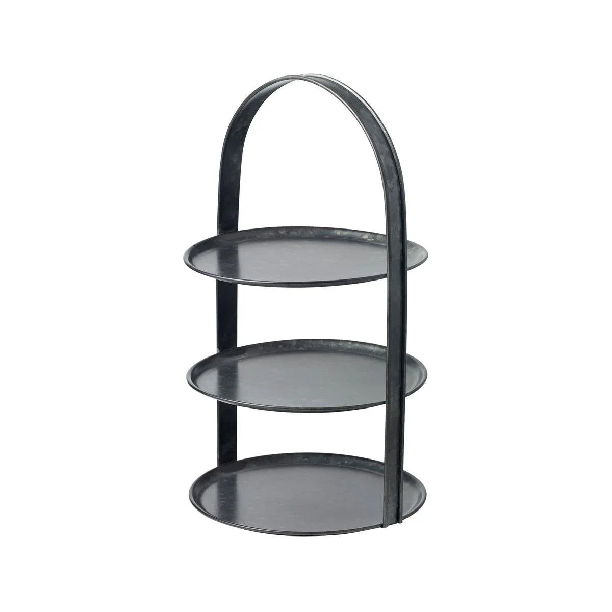 Chef Inox Coney Island Tea Stand 3-Tier Fixed Black Galvanised 310x510mm - Kitchenly