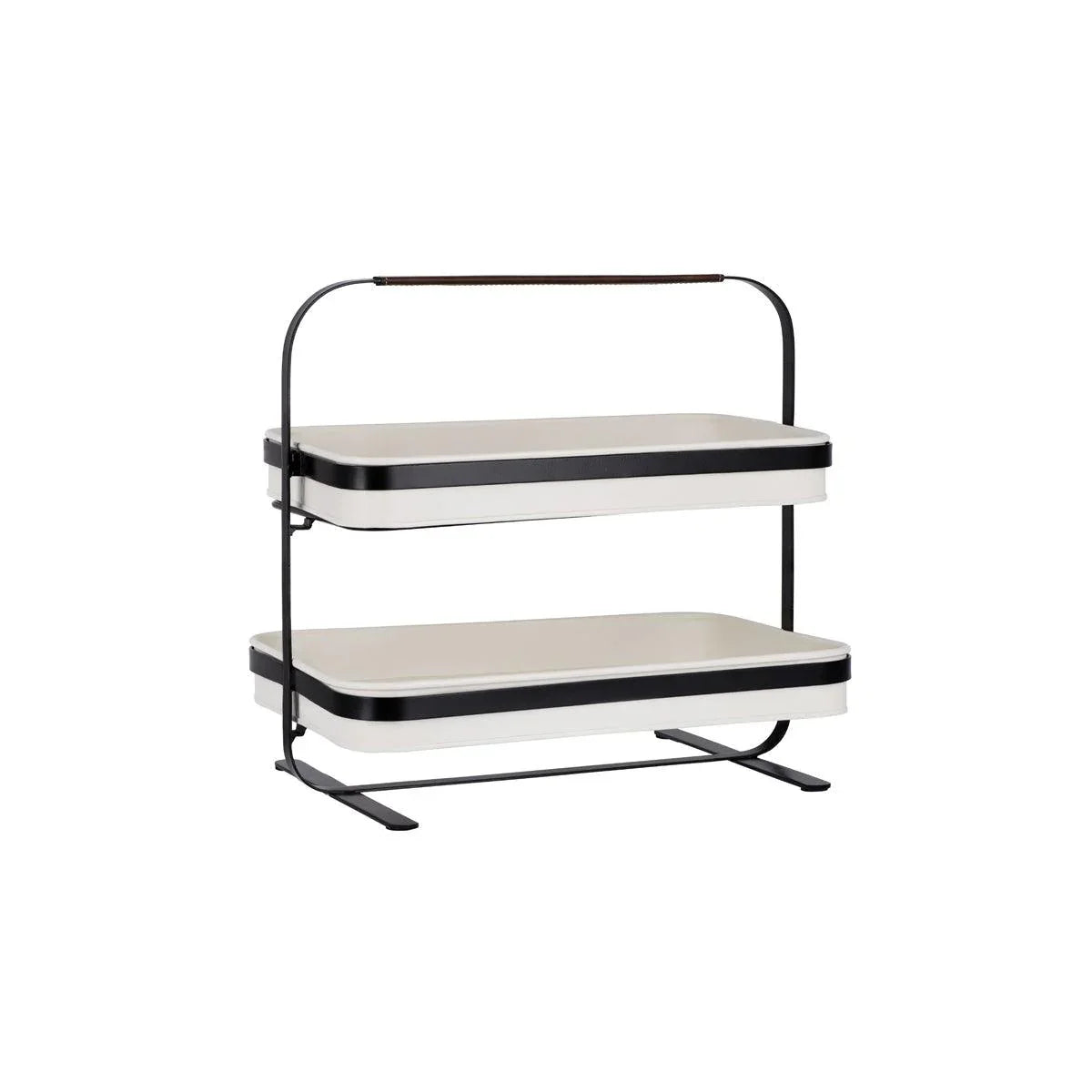 Chef Inox Coney Island Creme 2-Tier Display Stand 380x260x370mm (Box of 2) - Kitchenly