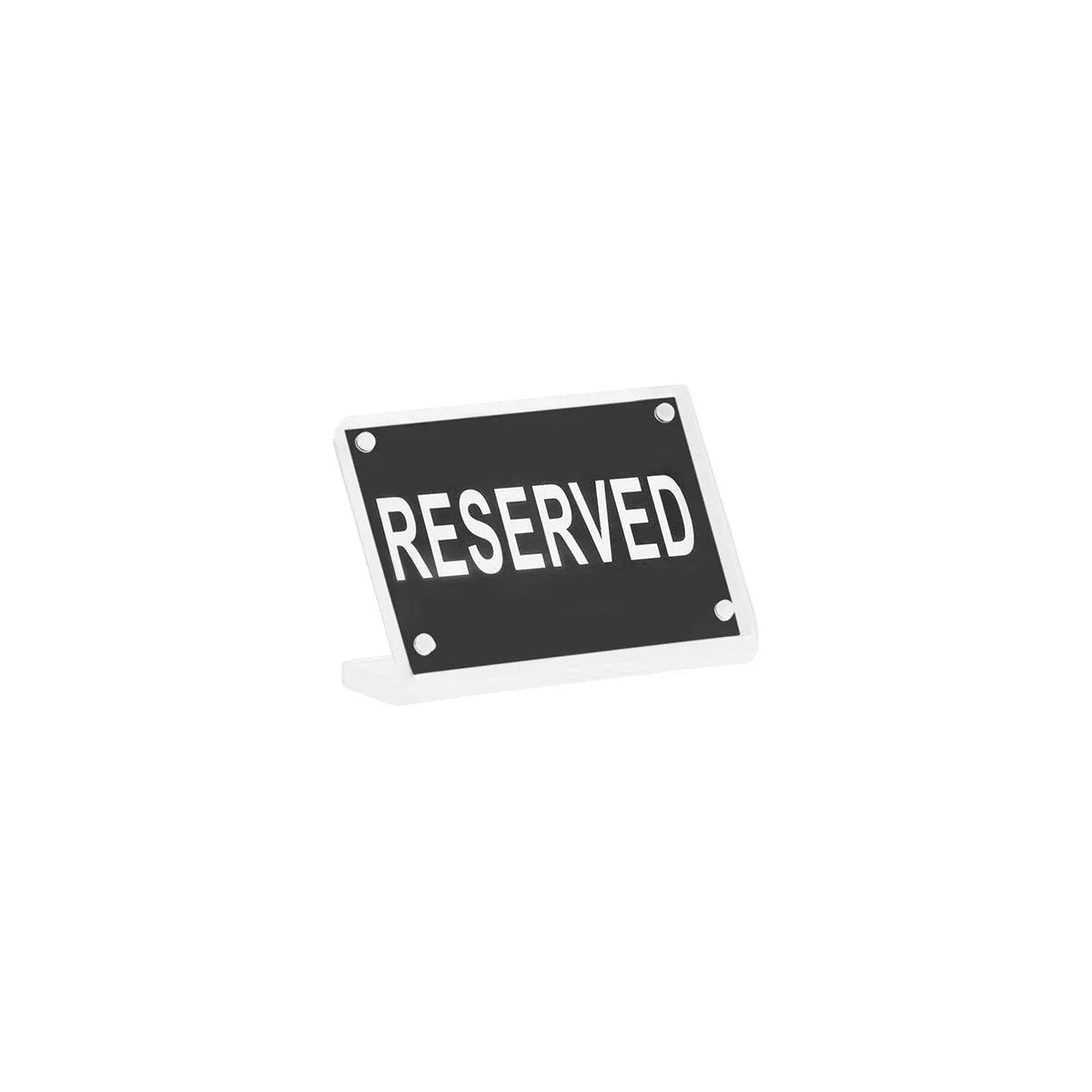 Chef Inox Buffet Sign Acrylic with Magnet Plate - Reserved - Kitchenly
