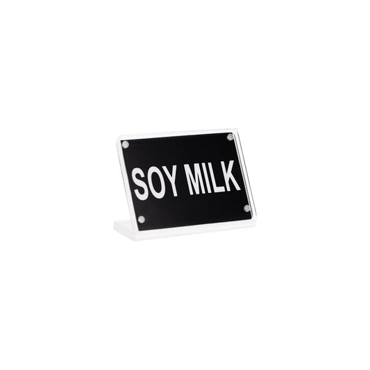 Chef Inox Buffet Sign Acrylic with Magnet Plate - Soy Milk