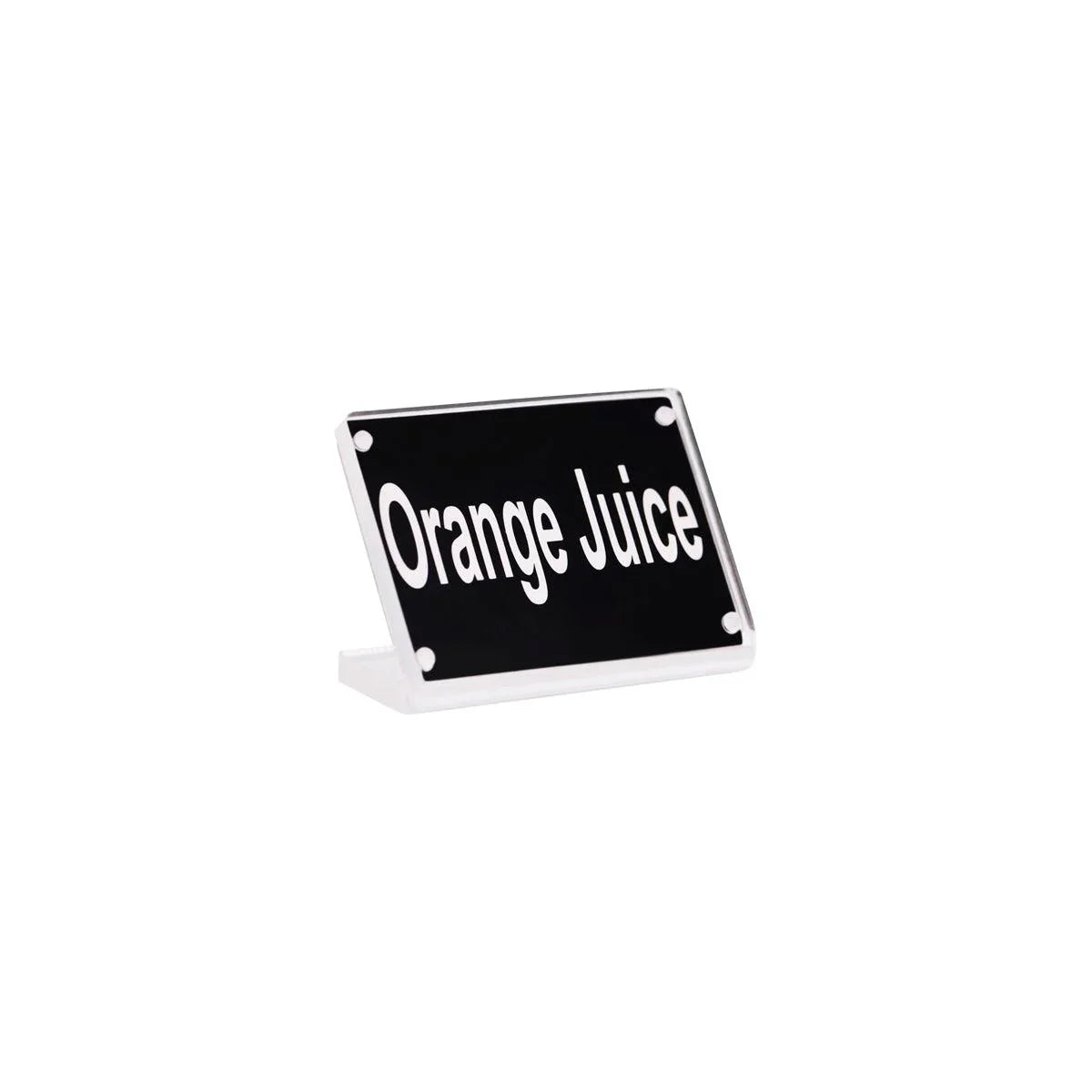 Chef Inox Buffet Sign Acrylic with Magnet Plate - Orange Juice - Kitchenly