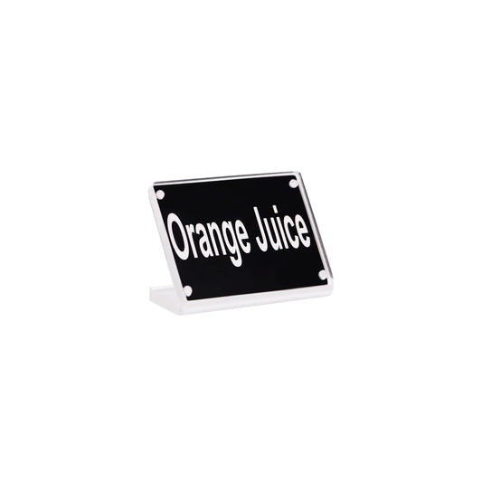 Chef Inox Buffet Sign Acrylic with Magnet Plate - Orange Juice