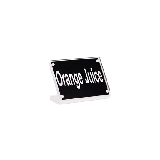 Chef Inox Buffet Sign Acrylic with Magnet Plate - Orange Juice - Kitchenly