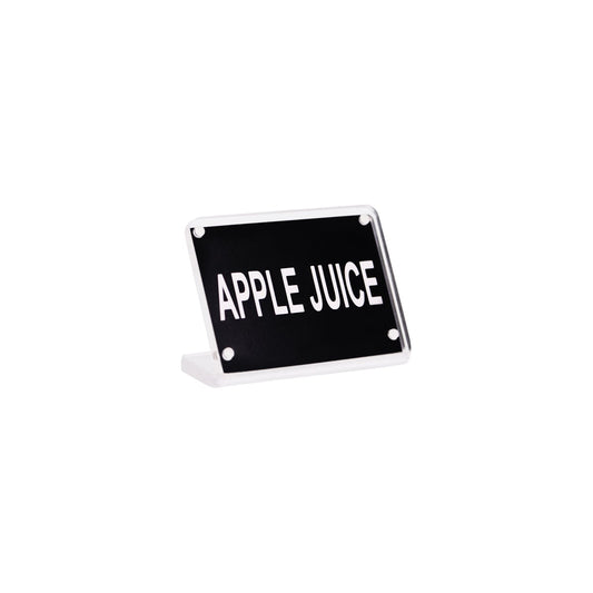 Chef Inox Buffet Sign Acrylic with Magnet Plate - Apple Juice
