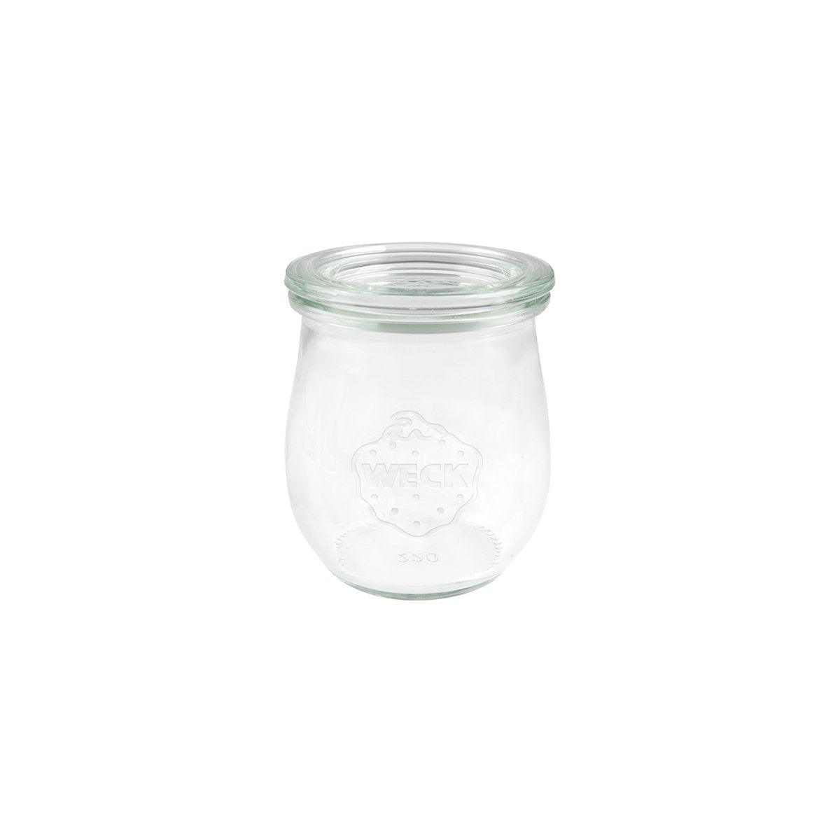 Weck Glass Jar with Lid 70x80mm /220ml (Box of 12) - Kitchenly