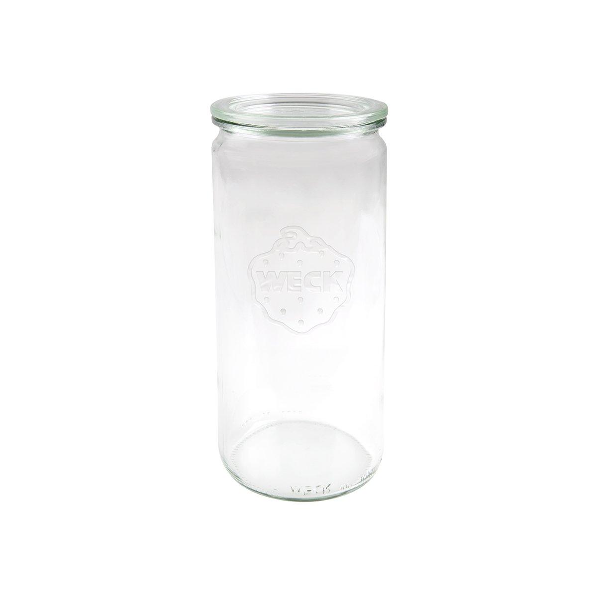 Weck Cylinder Jar with Lid 80x210mm / 1040ml (Box of 6) - Kitchenly