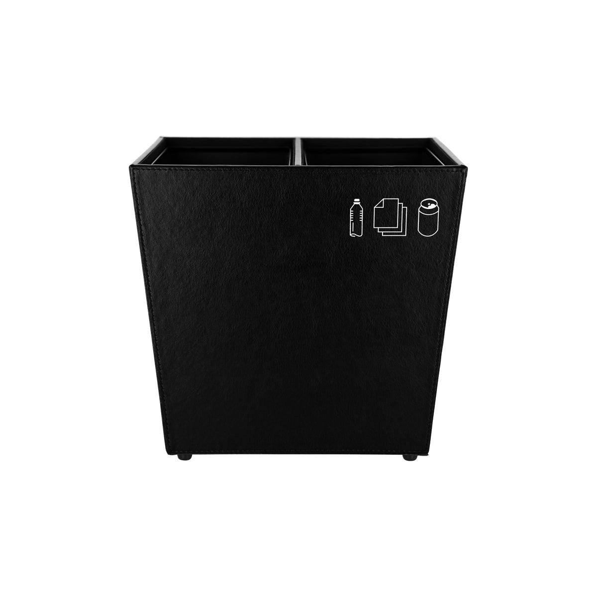 Noble & Price Recycle Waste Bin Black 2x3.8Lt - Kitchenly