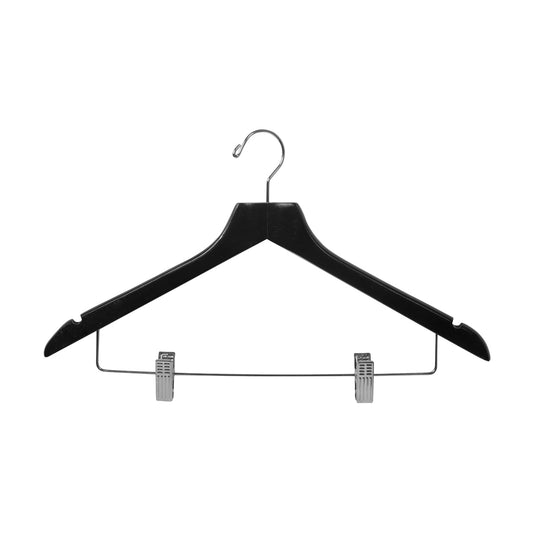 Noble & Price Hanger Standard with Hook & Clips Black 445x250x12mm (Box of 3)
