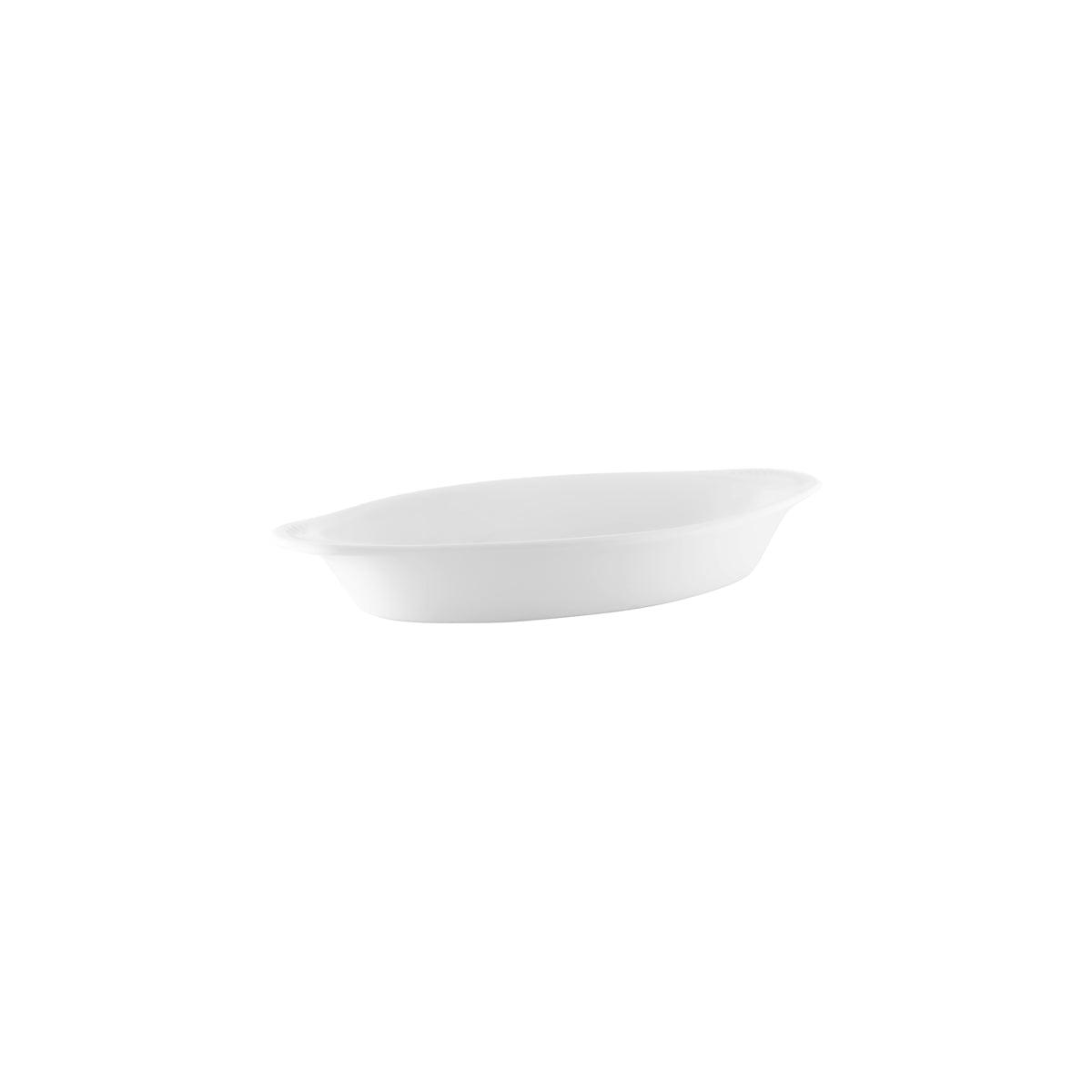 Tablekraft Vitroceram Oval Gratin Dish 215x100x35mm / 240ml (Box of 24) - Kitchenly