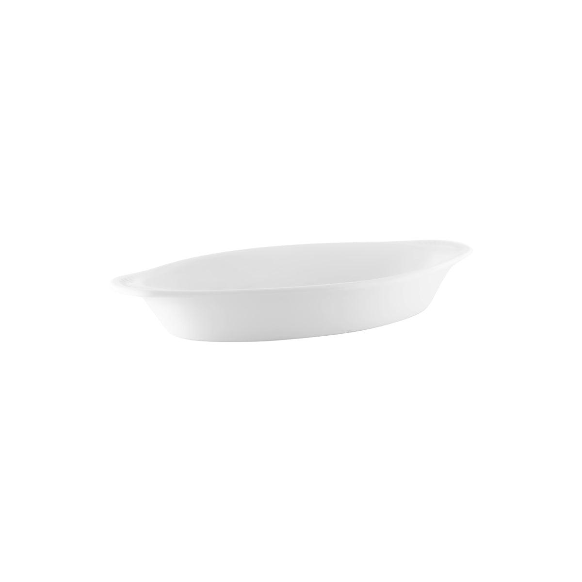 Tablekraft Vitroceram Oval Gratin Dish 250x125x37mm / 380ml (Box of 24) - Kitchenly