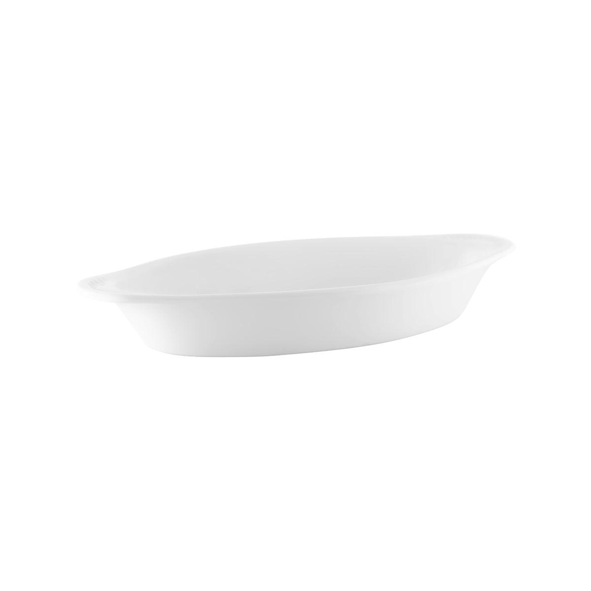 Tablekraft Vitroceram Oval Gratin Dish 278x142x40mm / 530ml (Box of 24) - Kitchenly