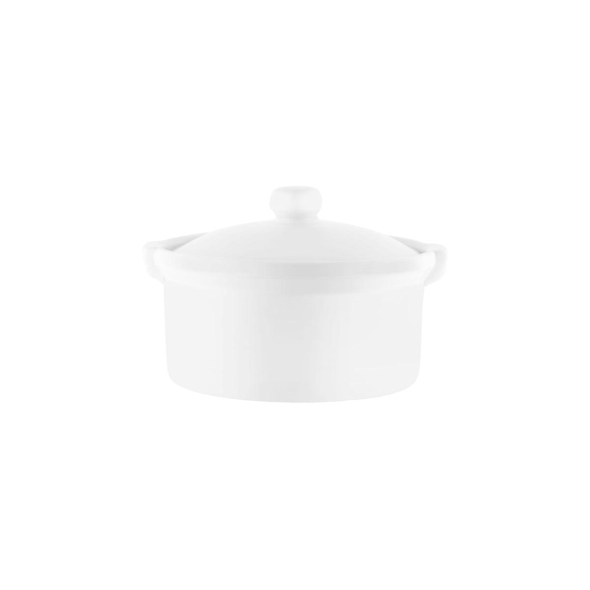 Tablekraft Vitroceram Casserole Dish With Cover 185x120mm / 1000ml (Box of 12) - Kitchenly