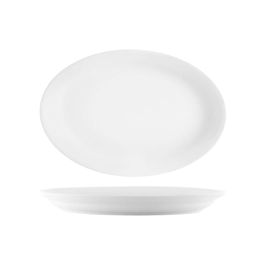 Tablekraft Vitroceram Oval Platter 355x262mm (Box of 12) - Kitchenly