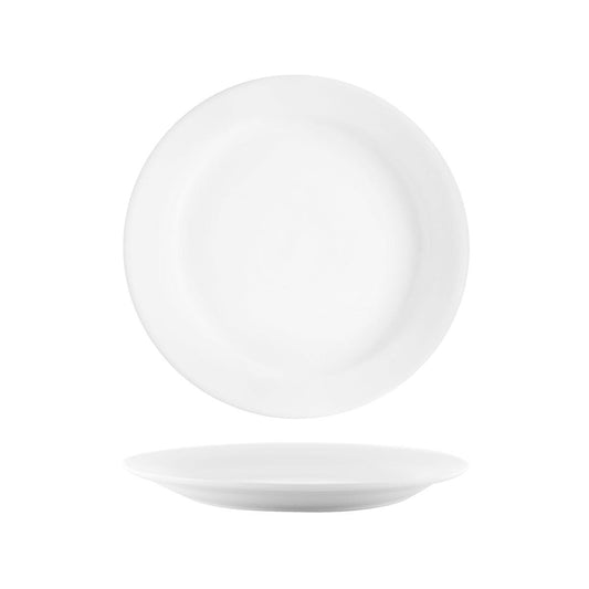 Tablekraft Vitroceram Round Plate Narrow Rim 230mm (Box of 24) - Kitchenly