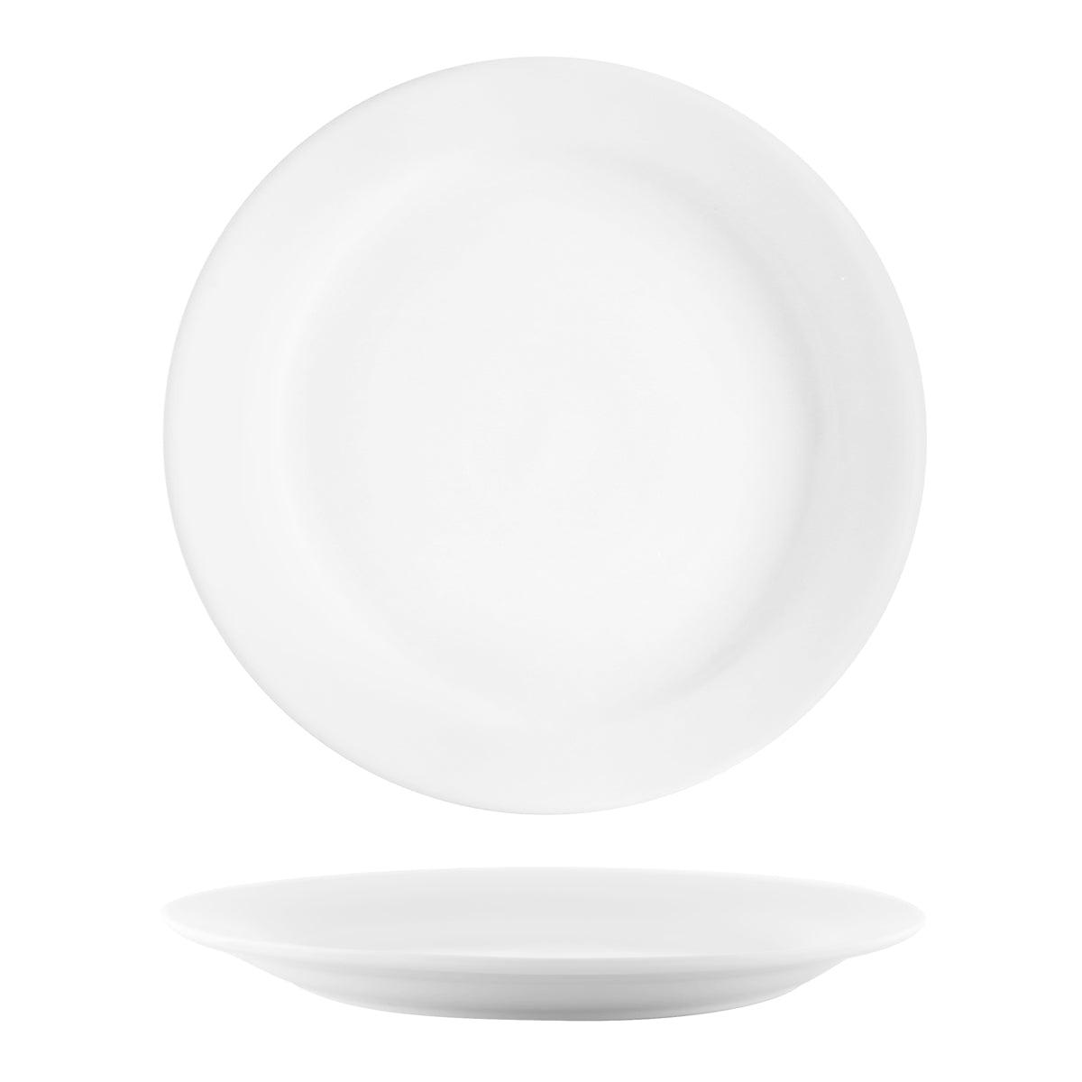 Tablekraft Vitroceram Round Plate Narrow Rim 257mm (Box of 12) - Kitchenly