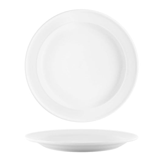 Tablekraft Vitroceram Round Plate Rolled Edge 257mm (Box of 12) - Kitchenly