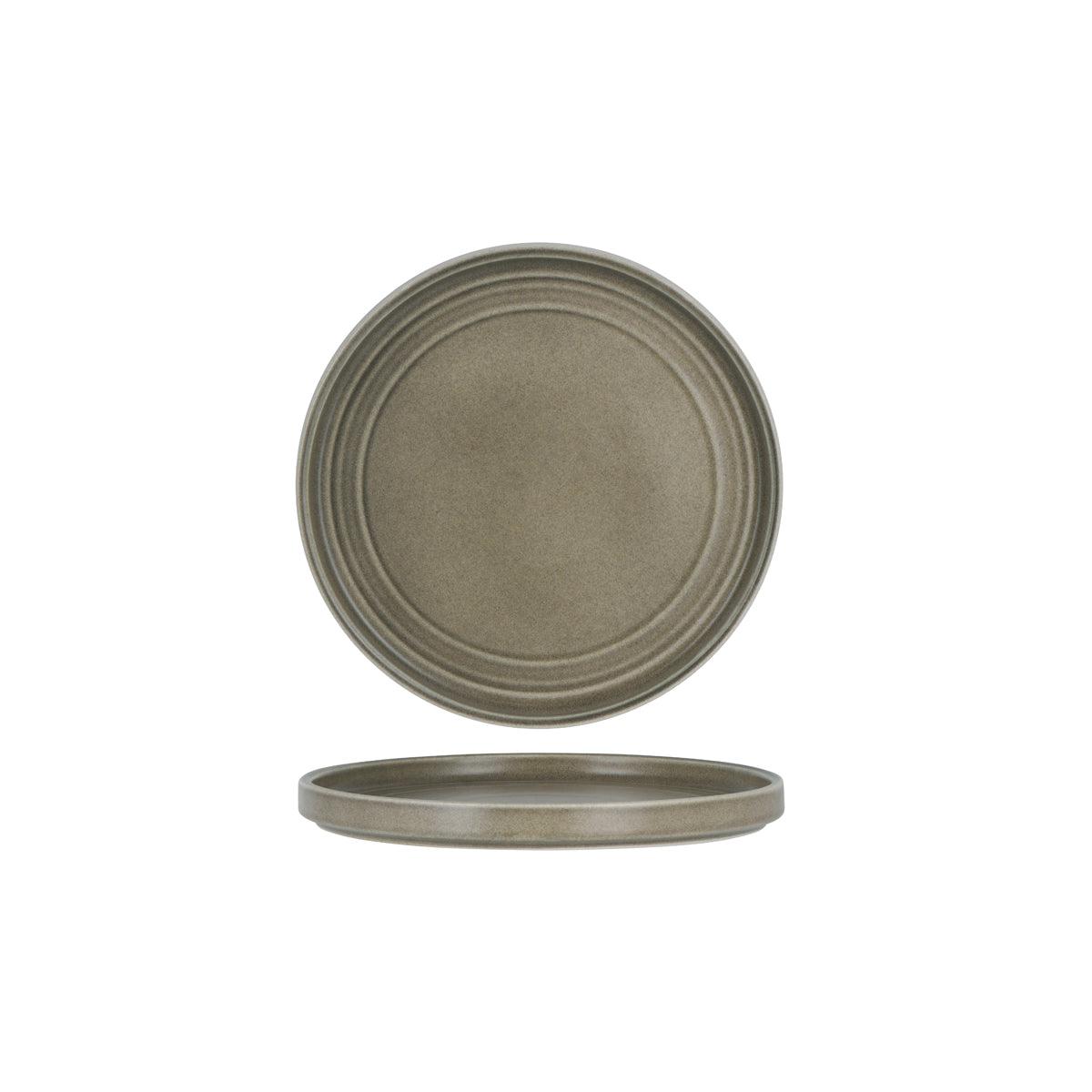 Tablekraft Urban Loft Frost Grey Round Plate 220mm (Box of 4) - Kitchenly