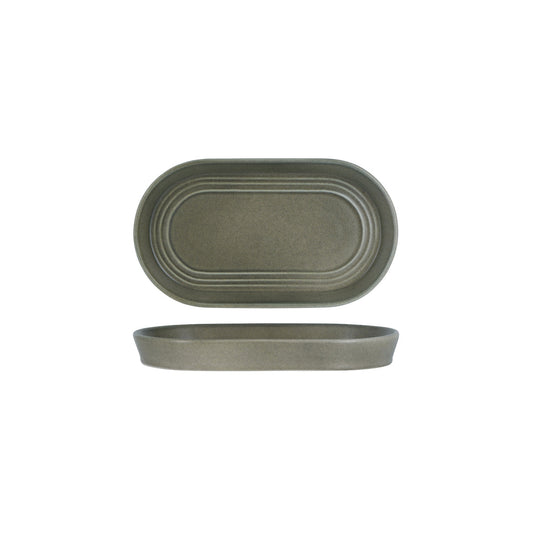 Tablekraft Urban Loft Frost Grey Oval Serve Platter 240x135mm (Box of 4)