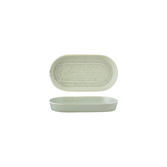 Tablekraft Urban Loft Pistachio Oval Serve Platter 180x100mm (Box of 4) - Kitchenly